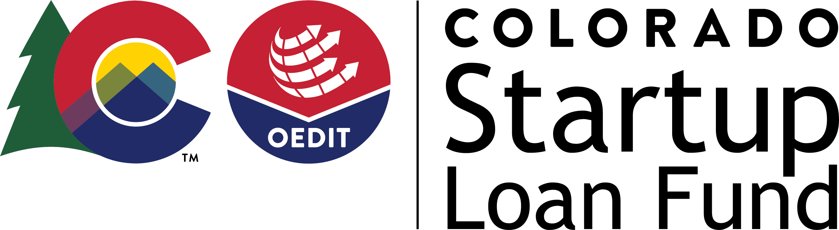 Estado de Colorado OEDIT - Logotipo del Fondo de Préstamos para Empresas de Colorado