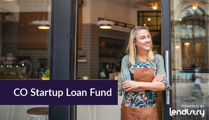 Colorado Startup Loan Program feature image of a woman business owner outside of her shop