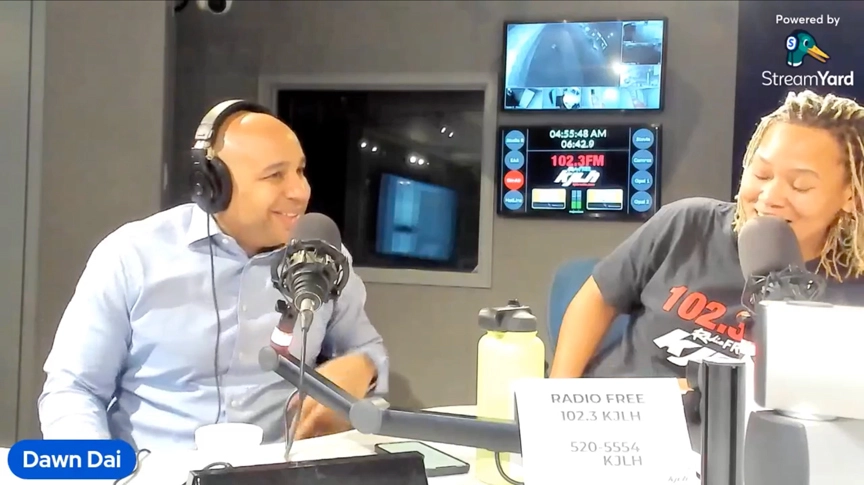 Lendistry CEO, Everett Sands with Dawn Dai on KJLH Radio