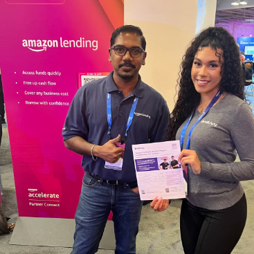 Our team attended Amazon Accelerate this week talking with #smallbusinessowners about the Amazon Community Lending Program, a partnership between @amazon and Lendistry providing access to affordable financing for businesses selling in the Amazon U.S. store.