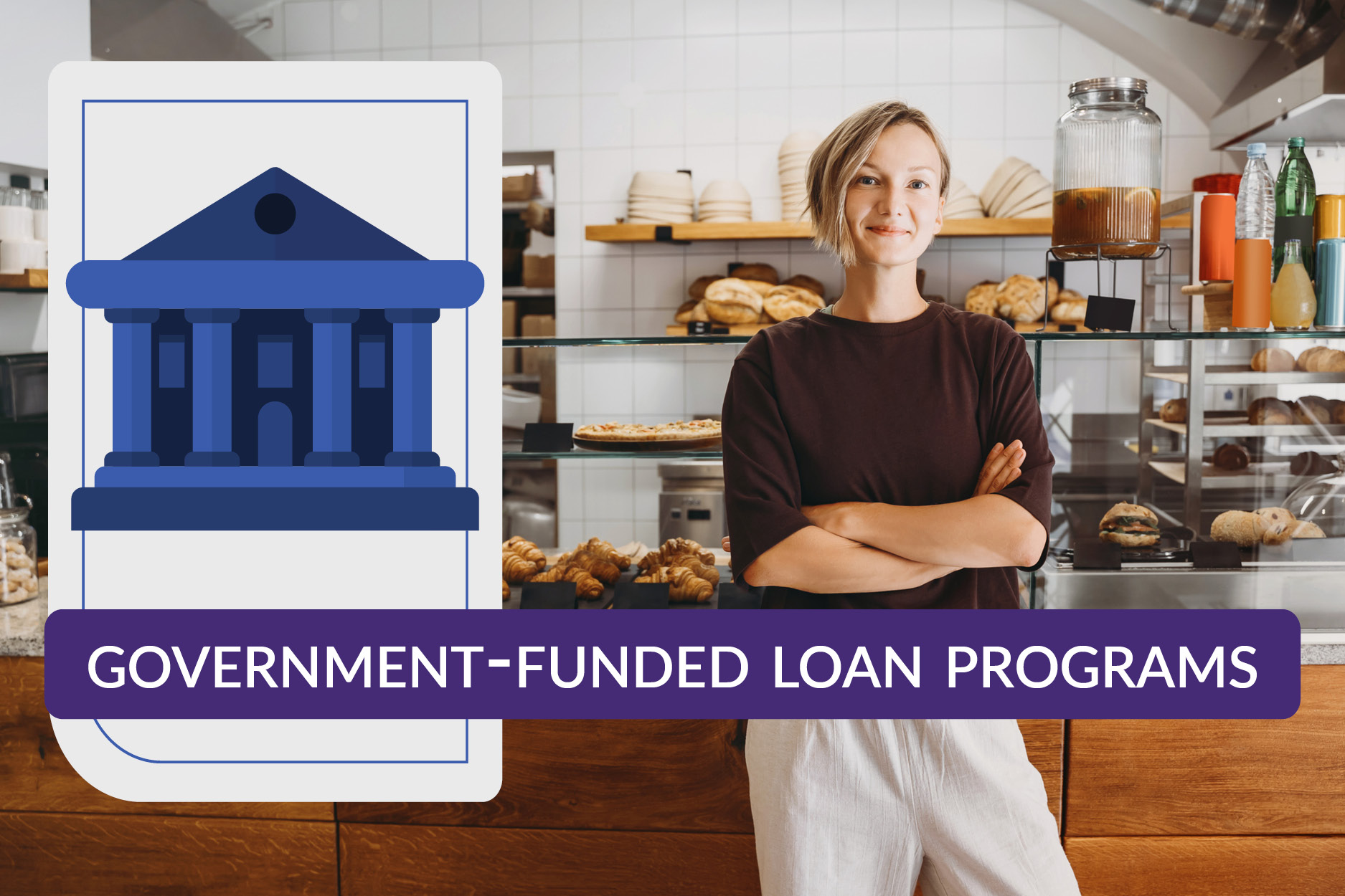 Confident small business owner happy with her Government loan