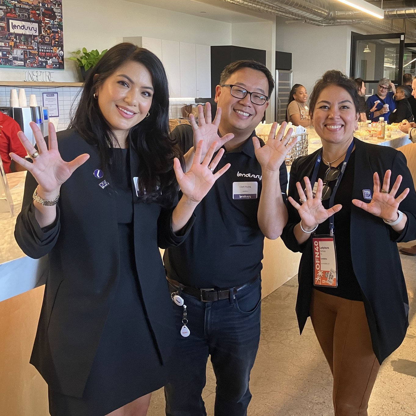 Janet, Clark, and Laura continued Lendistry's 10 years, $10 billion funded celebration at our #smallbusiness pop-up market event!