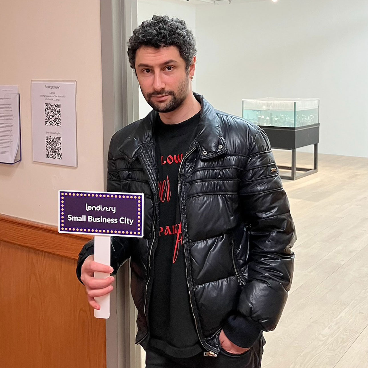 It's time for another customer shoutout in Small Business City! Say hello to Anton from @management.nyc, a contemporary art gallery in New York City 👋🏾