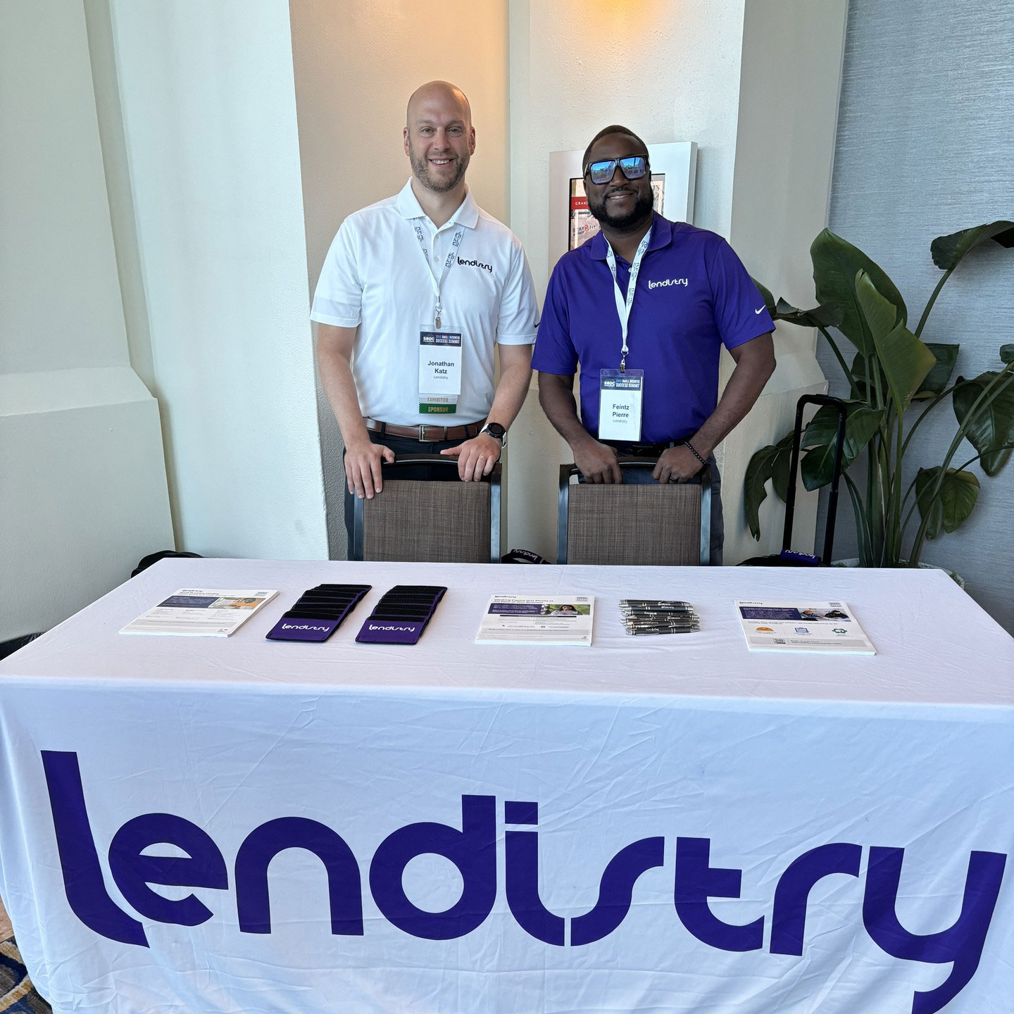 Jonathan and Feintz are at the @floridasbdcn Small Business Success Summit showing Florida's #smallbusiness community what the right financing at the right time can help them achieve.