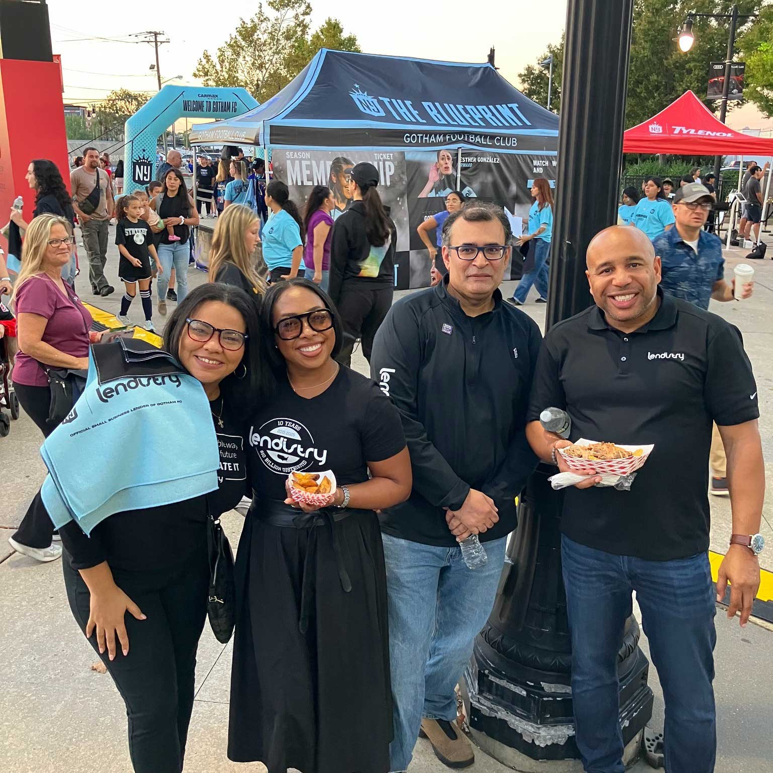 We celebrated small businesses and a great @gothamfc win Friday night as sponsor of Foodie Fest! Our customer @mindful_drinking_co represented during half time, followed by a t-shirt toss from our leaders, Leeann and Everett! We're proud to support women's sports and the NJ/NY community.