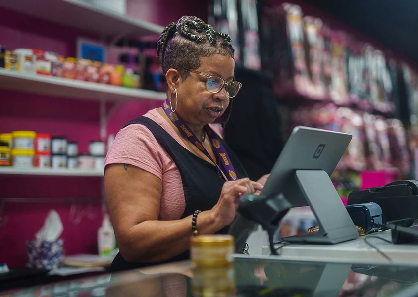 Diara Burris at The Girl Cave LA in Anaheim, California