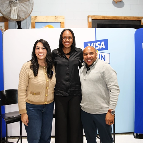 It was a pleasure to talk directly to small businesses in North Carolina with the help of @visa at our #VisaandMain event today!