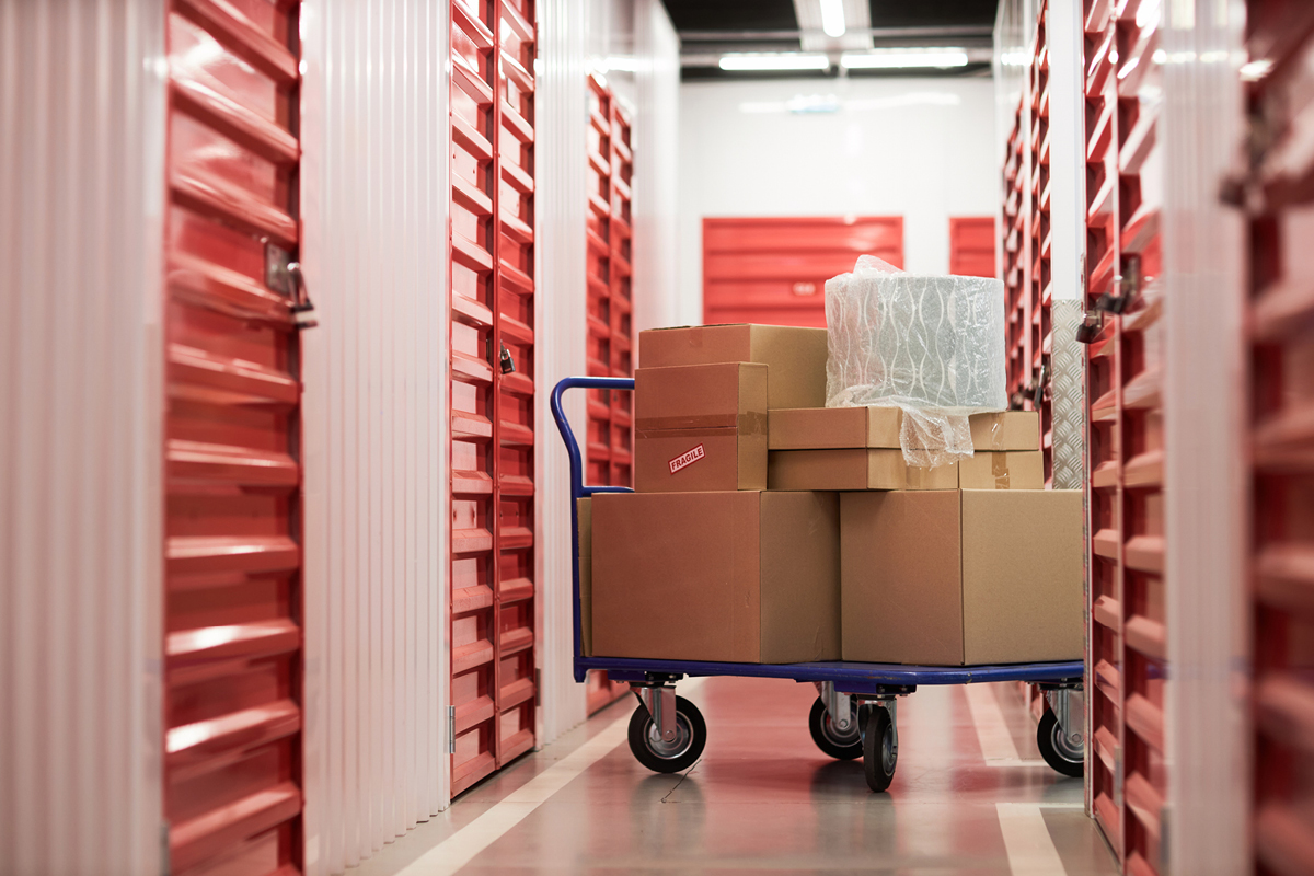 Image of a self storage facility, showing the potential for expansion of the business