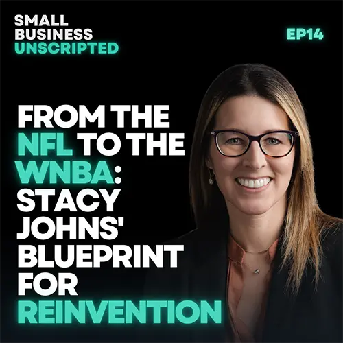 Join us for a brand-new episode of Small Business Unscripted featuring President of the @la_sparks, Stacy Johns as we unravel why curiosity beats confidence every time. Learn how Stacy took her 16-year run in the NFL to help build a first-year MSL team from scratch and how she’s taking that mindset straight to the LA Sparks.